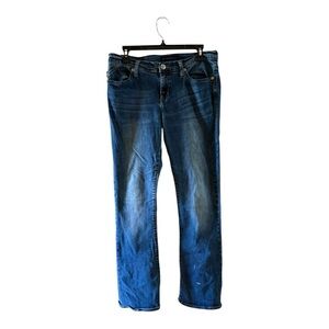 Rock & Republic jeans, with a bootcut style and a medium blue wash Size 12 28/30